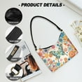 thumbnail image 6 of Kuiaobaty Butterfly Daisy Print Shoulder Purse for Women Large Capacity Vegan Leather Hobo Purse Tote with Zipper Closure Causal Sturdy Underarm Sling Bag for Travel, 6 of 7