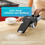 BLACK+DECKER dustbuster Pivot Cordless Handheld Vacuum, for Home & Car, with Pivoting Wide Mouth Nozzle, BDH2000PL, Black