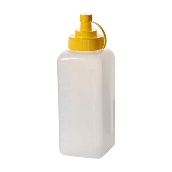 1 Pack Wide Mouth Squeeze Bottles, 2.6x9'' Sauce Squeeze Bottle with Lid, for Ketchup, Marinara, BBQ, Home Kitchen Use, Leak Proof Oil, Syrup, Restaurant-Grade Design, BPA-Free Plastic