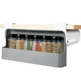 thumbnail image 1 of Spice Rack Organizer Self-adhesive Hanging Spice Holder Hidden Sliding Seasoning Bottle Storage Rack with 6 Condiment Ja, 1 of 6