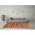 thumbnail image 3 of Ahgly Company Indoor Rectangle Abstract Orange Modern Area Rugs, 6' x 9', 3 of 4