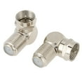 thumbnail image 2 of Noref 5pcs TV Antenna Male To F-type Female Right Angle Cable Connector Adapter Set, coax tv connector, 2 of 8