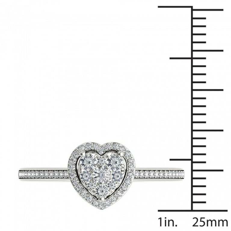 Heart shaped deals engagement rings walmart