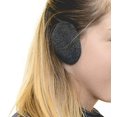 thumbnail image 1 of Bandless Ear Warmers/Fleece Earmuffs with - Charcoal, Small, 1 of 6