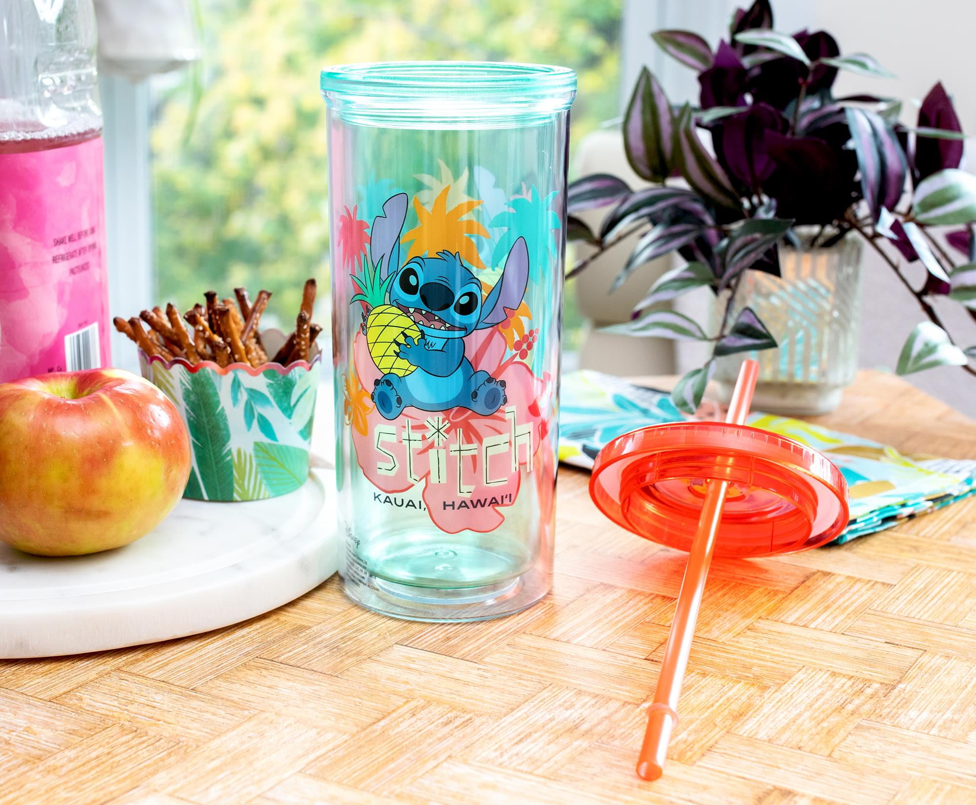 Disney Lilo & Stitch Ice Cream Shoppe Acrylic Carnival Cup with Lid and  Straw 