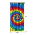 thumbnail image 5 of Colorful Rainbow Tie Dye Spiral Pattern Shower Curtain 36"x72" ,Bathroom Decorative Shower Curtains Set with 12 Hooks,Modern Waterproof Washable Shower Curtain, 5 of 6