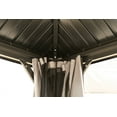 thumbnail image 6 of 10x10FT Outdoor Permanent Hardtop Gazebo with Aluminum Frame & Steel Roof Canopy - Weatherproof All-Season Patio Shelter with Drainage System & Mosquito-Blocking Mesh for Backyard, 6 of 9