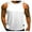 White, variant on Inevnen Mens Tank Top with Hood Pocket Gym Hoodie Workout Sleeveless Muscle Shirt