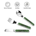thumbnail image 3 of Honeii Fresh Avocados Print Children's Knife, Fork And Spoon Set,Reusable Utensils Set with Case,Travel Cutlery Set,for Kids Adults Camping, 3 of 7