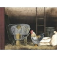 thumbnail image 2 of Jacobs, Billy 18x15 Black Ornate Wood Framed with Double Matting Museum Art Print Titled - Chicken Feed, 2 of 4