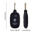thumbnail image 4 of maskred Plastic Electric Guitar Portable 30M Rechargeable Indicator Light Portable 730mhz Bass Violin Wireless Receiver, 4 of 6