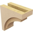 thumbnail image 5 of 5"W x 10"D x 10"H Classic Rivera Rough Cedar Woodgrain TimberThane Corbel, Primed Tan, 5 of 6