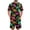 Black, variant on Mens Halloween 2 Piece Sets Castle Candy Short Sleeve Spooky Tees Matching Witch Hat Skull Bermuda Funny Shorts, XL