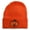 Orange, variant on Halloween Scary Jack o Lantern Embroidered Long Beanie - White OSFM