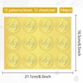 thumbnail image 2 of 144Pcs Heart Gold Foil Embossed Stickers 2 Inch Love Heart Ring Certificate Embossed Sealing Decal Round Label Self Adhesive Decal for Envelopes Wedding Valentine's Day Awards Gift Packaging, 2 of 6