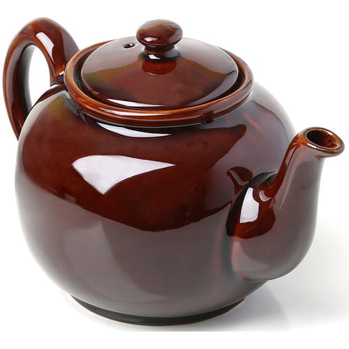 Brown,39864 Fox Run Earthenware Teapot 10 Cup 