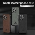 thumbnail image 2 of Decase for iPhone 16 Pro 6.3 inch 2024 TPU+Suede PU Leather Case, Anti-Vibration Anti-Slip Anti-Scratch,Compatible with Car Mount,Ultralight Luxury Case for iPhone 16 Pro, for Men Women,Gray, 2 of 9