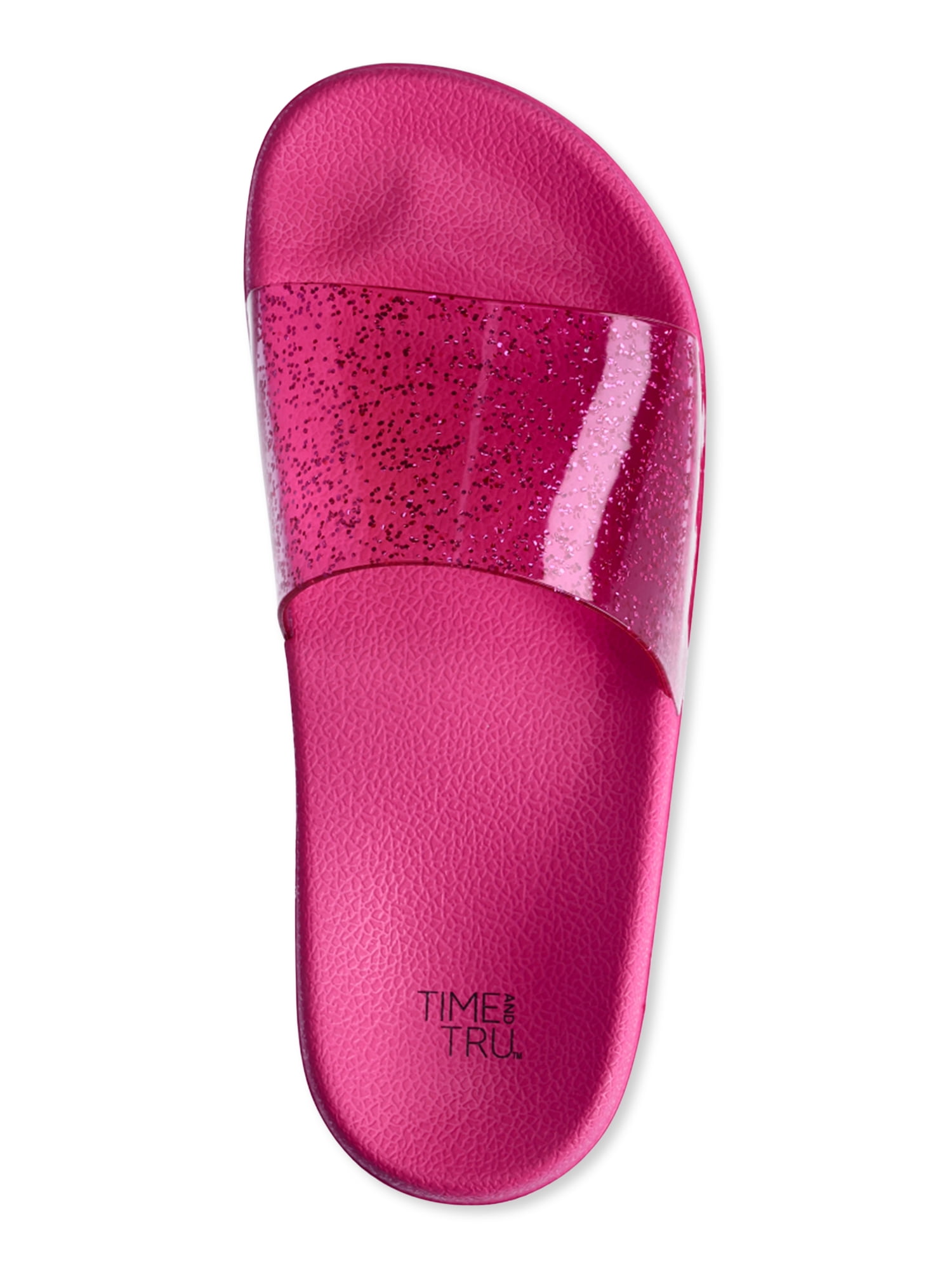 Time and Tru Women's Glitter Slide Sandals - Walmart.com