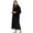 Black, variant on Women Plush Zipper Robe, Long Fleece House Coat Nightgown with Pockets Solid Bathrobe (Light Pink, L/XL)