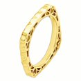 thumbnail image 2 of 925 Sterling Silver Gold Plate Square Stackable Ring, 2 of 6