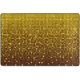 thumbnail image 4 of Dreamtimes Gold Sequins Glitters Sparkles Non-Slip Area Rug Bling Floor Carpet Comfort Floor Mats Decor for Indoor Front Porch,Living Room, Bedroom,Kitchen, 36"x24", 4 of 5