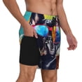 thumbnail image 2 of Balery Rainbow Bulldog Sunglasses Mens Swim Trunks Swim Shorts for Men Quick Dry Inseam Beach Shorts with Compression Liner Pocket-Small, 2 of 9