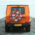 thumbnail image 6 of Naloa Skull and Roses PVC Leather Spare Tire Wheel Cover for Car Truck SUV Camper Trailer Universal Fit many size14 inch, 6 of 6