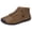 Light Brown, variant on Mens Soft Suede High Top Ankle Boots Lace Up Flexible Sole Non Slip Outdoor Casual Walking Daily Wear Shoes