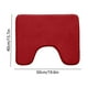 thumbnail image 3 of Alfombrilla de Baño de Espuma Suave En Forma de U, 40X50 Cm | Absorbe El Agua | Antideslizante | Lavable | Color Rojo | Estilo Moderno | Peso: 100 G | Material: Terciopelo y Espuma, 3 of 6