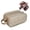Light Brown, variant on WANDF Travel Toiletry Bag for Women,Make Up Bag with PVC Brush Guards,PU Leather Hanging Dopp Shaving Kit Bag ,Cosmetic Makeup Organizer Bathroom Bag for Ladies(Pink)