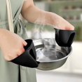 thumbnail image 2 of Elastic Gloves Late Gloves 100 Kitchen Gloves Medium Household Solid Color Silicone Hand Clips Microwave Scalding Gloves Protective Gloves Silicone Gloves Heat Insulation Gloves, 2 of 4