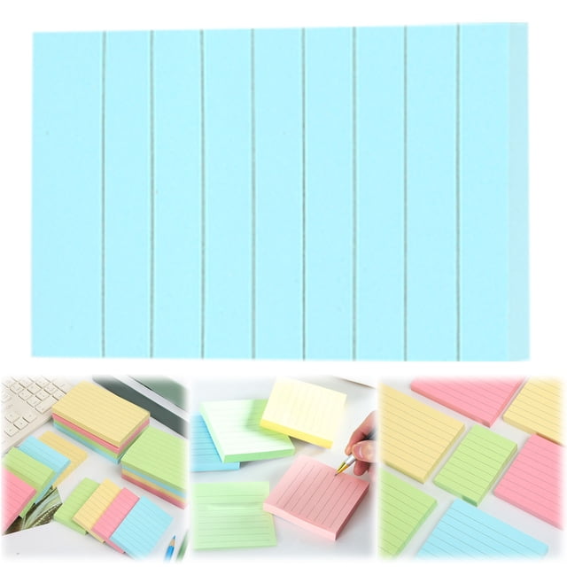 3x2 Inch Colored Sticky Notes 404 – Souew Ruled Index Cards for Studying, Multicolor Notecards Lined Flashcards Note Cards for schol Home