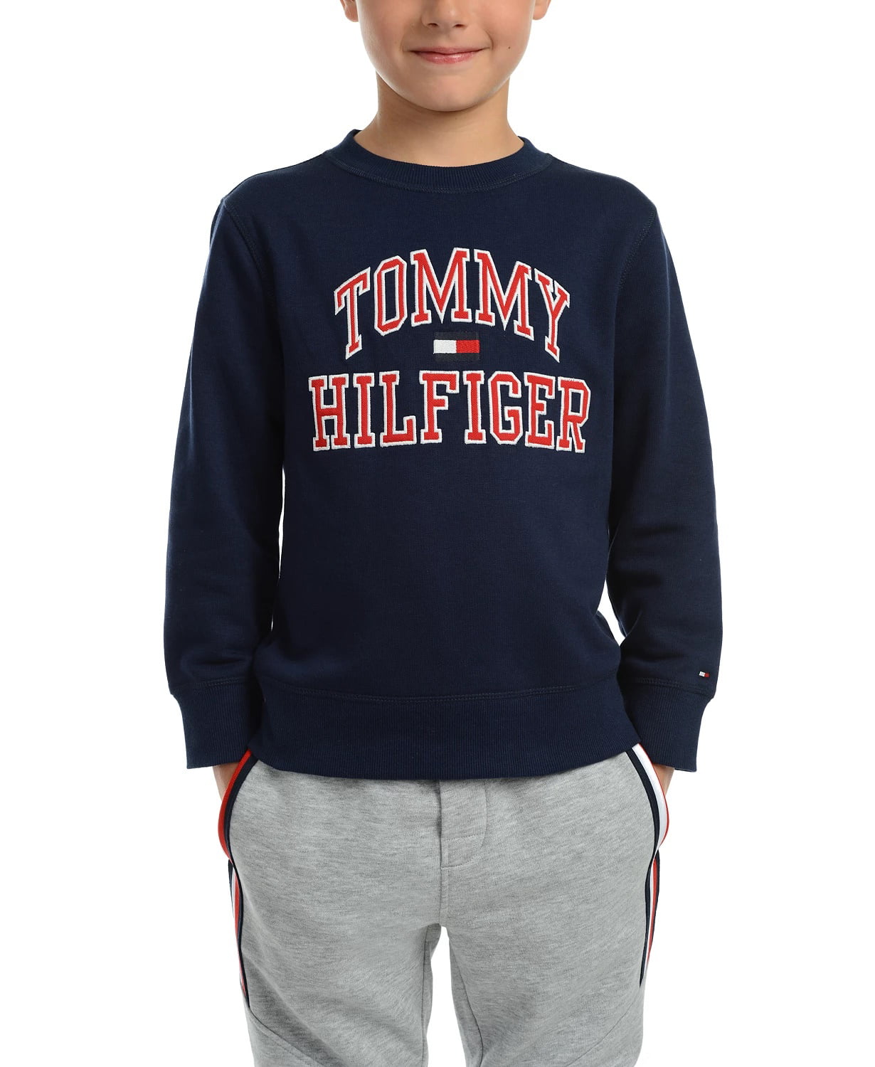 Tommy Hilfiger Toddler Boys Henry Fleece Logo Sweatshirt Size 2T - Walmart.com