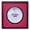 Bright Red, variant on 10" Drum Head Display Frame Set Black Frame with Matting Easy Mount (Dark Red Matting)