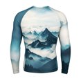 thumbnail image 5 of IWRICH Men's Long Sleeve Upf 50+ Rash Guard Cool Dry Performance Fit Compression Sports Athletic Shirts Tops 08-Blue XXXL, 5 of 5