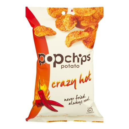 Popchips Potato Chips Crazy Hot, 3.5 OZ - Walmart.com