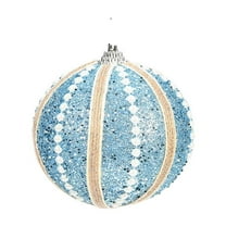 Chmadoxn Christmas Ball 8cm Xmas Tree Ornaments Sequin Balls Shatterproof Christmas Tree Decorations Hanging Ball for Holiday Wedding Party Decoration