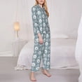 thumbnail image 3 of Fotbe bead tree winter Pattern Long Sleeve Pajama Set for Women,Sleepwear Set,2-piece Loungewear Set,Soft PJs Comfy Nightwear with Pockets -Medium, 3 of 7