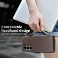 thumbnail image 2 of Allytechgroup Phone Case for Samsung Galaxy Z Fold 6 Multi-Functional Galaxy Z Fold6 Case Cover with Stylus Pen, Card Slots, Zipper Pocket, Handle Design Stand RFID Blocking & Wrist Strap, Coffee, 2 of 10