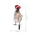thumbnail image 3 of Ganfancp Acrílico Escena Al Aire Libre Yard Art Pollo Simulado Decoración Patio Decoración Jardín de Doble Cara de Inserción En El Suelo Junta Ofertas Del Día 1* Toma de Tierra, 3 of 7
