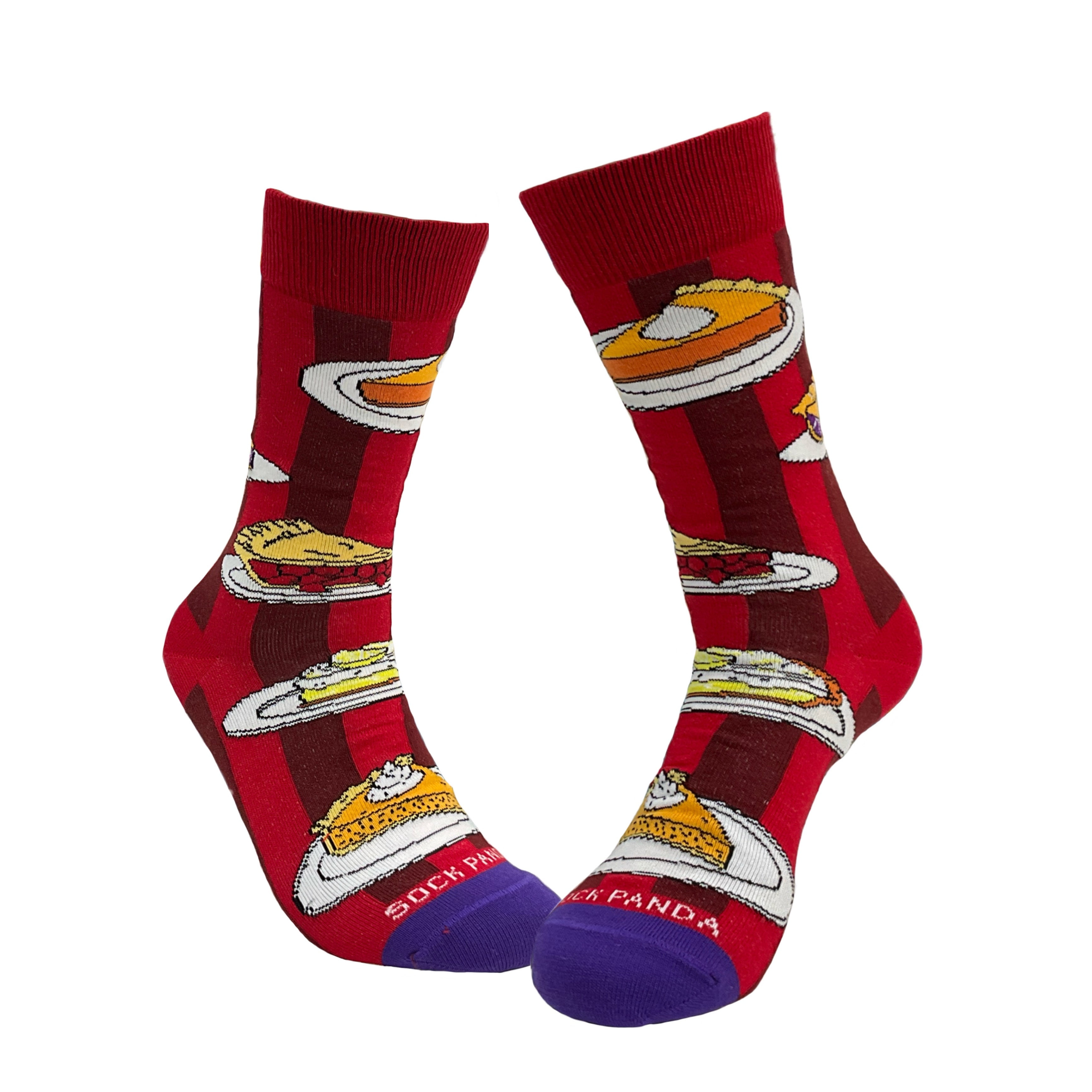 Pies pour Dessert Chaussettes de Sock Panda (Adulte Moyen - Pointures Femmes 5-10)