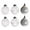 C#Silver, variant on Axiiglly 6Pcs Christmas Balls Ornaments, 2.36" Glitter Transparent Christmas Balls Set with Stuffed, Shatterproof Xmas Hanging Balls for Christmas Trees Decorations, Holiday Party Decor, Red