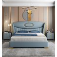 thumbnail image 2 of Light Luxury Bedroom Set 1.5m 1.8m Meters Soft Touch Safe Materials Suitable Comfortable Solid Wood King Bed Frames My Lux Decor Round, 2 of 13