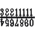 thumbnail image 3 of Plaid Clock Numbers Black Plastic .625", 3 of 5