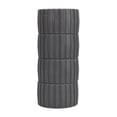 thumbnail image 1 of 4 Pcs 5" X 3" Wobble Roller, Boat Trailer Roller, PVC Ribbed Wobble Roller Kit, Mounting Hole Diameter 1-1/8", High Temp Resistant Poly Ribbed Wobble Roller for Boats Trailers, 1 of 7