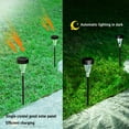 thumbnail image 5 of 2 Packs Solar Lights Outdoor Waterproof 4Pack LED Solar Powered Garden Lights for Patio Yard Pathway IP65 Waterproof Auto On/Off Cool White Energy Saving Landscape Lighting, 5 of 8