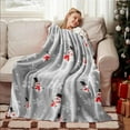thumbnail image 7 of Feltree Christmas Flannel Blanket Soft Warm Holiday Decorative Throw for Sofa Bed and Travel Oversized 59x51 Inches, 7 of 7