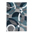 thumbnail image 1 of Rugshop Contemporary Modern Circles Abstract Area Rug 5' 3" x 7' 3" Blue, 1 of 2