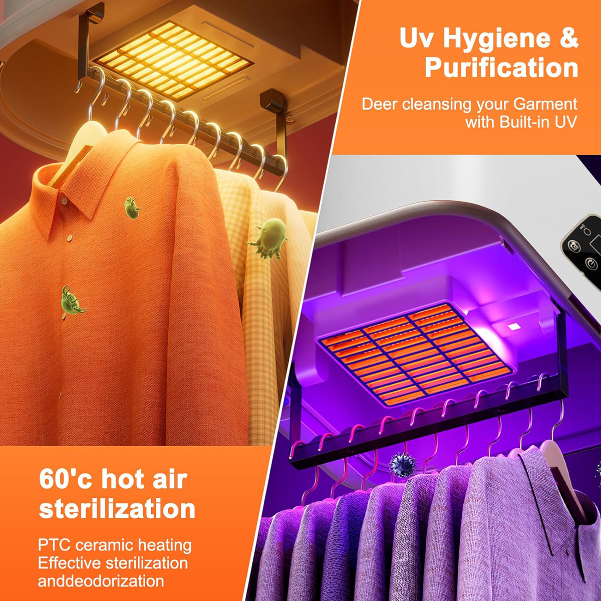 SHETINAR Electric Compact Foldable Dryer