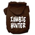 thumbnail image 1 of Zombie Hunter Screen Print Pet Hoodies Brown Size Med (12), 1 of 1
